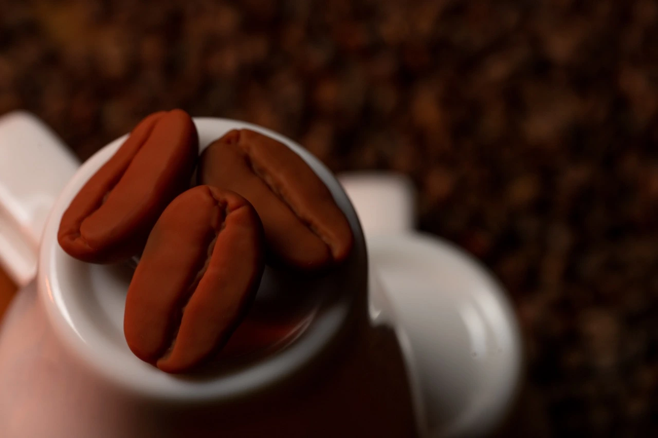 Coffee Cups and Beans